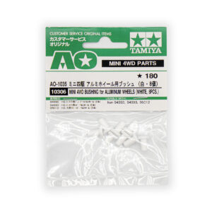 AO-1003 Plastic Bearing Set (8pcs) - Boccole in Plastica POM (Bianche)