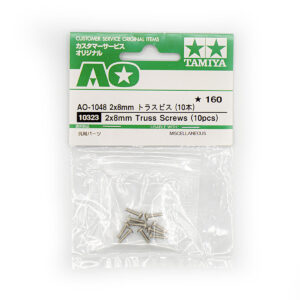 AO-1048 2x8mm Truss Screw (10pcs) - Viti Testa Bombata Larga