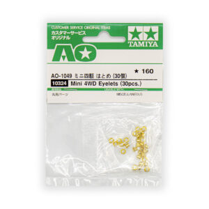 AO-1049 Mini 4WD Eyelets (30pcs) - Boccole Standard in Ottone