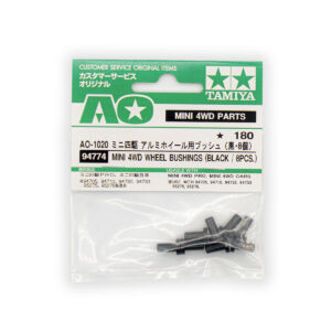 AO-1020 Wheel Bushings (Black) - Boccole per Cerchi in Alluminio (8 pz)