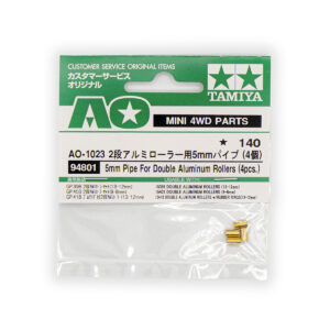 AO-1023 5mm Pipe for Double Rollers (4pcs) - Tubetti in Alluminio 5mm
