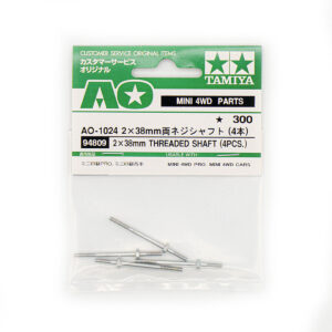 AO-1024 2x38mm Threaded Shaft (4pcs) - Alberini Filettati 38mm (Set 4 pz)