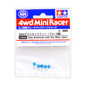 Dado Autobloccante Alluminio 2mm Blu – Set 5 pezzi
